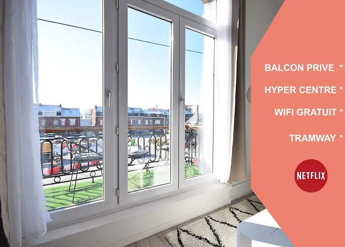 Chic Design - Hyper Centre - Tramway - Free Wifi - Lerelaisdodile12 Valenciennes